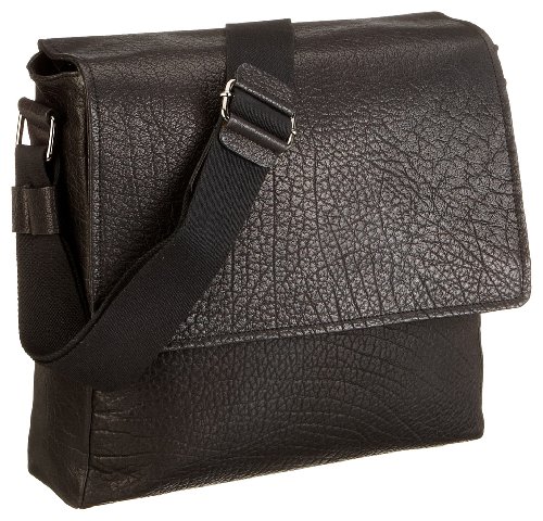 Bodenschatz Messenger Bag A4 8-307 SP 01, Herren Umh&auml;ngetasche, schwarz, (black), 34x8x33