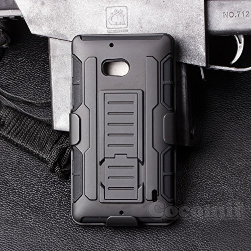 Nokia Lumia Icon 929 / 930 Case, Cocomii [HEAVY DUTY] Robot Case ::NEW:: [ULTRA FUTURE ARMOR] Premium Belt Clip Holster Kickstand Bumper [MILITARY DEFENDER] Full-body Rugged Dual Layer Cover (Black)