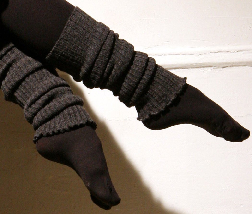 Leg Warmers by KD dance, Double as Arm Warmers, Text, Type, Cell Phone Glove, Ribbed Stretch Knit, Ruffled Top, Fashionable, No Itch, Soft, Cozy High End Leg Warmers, Made In New York City USA