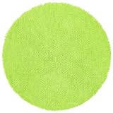 Green 3' Round Shagadelic Chenille Twist Rug with Free Shipping