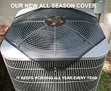 Central Air Conditioner Cover - All Season - Black - Top Only - 36x36