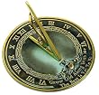 Rome RM2308 Brass Sundial "Grow Old With Me"