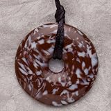 Teething Bling Pendant - Donut Shape (Brown Snowflake)