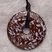 Teething Bling Pendant - Donut Shape (Brown Snowflake)
