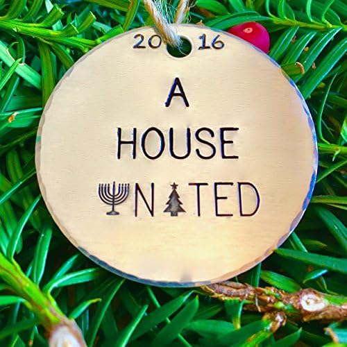 Fusioned Family 2" Aluminum Jewish Christmas Hanukkah Ornament Decoration