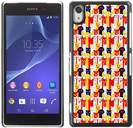 PatternViking PC Polycarbonate Aluminium Back Case Cover Sony Xperia Z2 ( weird monsters )
