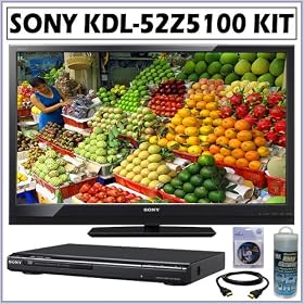 Sony BRAVIA® Z Series KDL-52Z5100 52-Inch 1080p 240Hz LCD HDTV + Television Accessory Kit