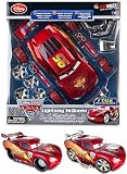 Disney Store Disney/Pixar World Grand Prix Cars 2 Lights and Sounds Talking Light-Up Lightning McQueen 15-Piece Build-N-Go Kit by RideMakerz