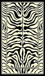 Contemporary Area Rug, Home Dynamix Zone 5'x8' Zebra