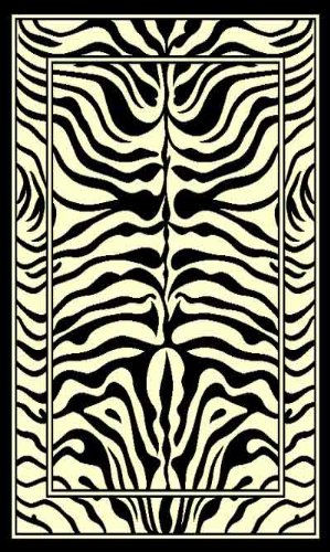 Contemporary Area Rug, Home Dynamix Zone 5'x8' Zebra