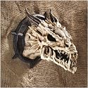 Horned Dragon Skull Wall Trophy