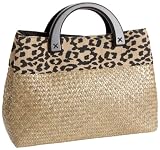 Magid Leopard Print Wood Ew Tote,Khaki,one size Reviews