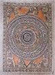 Paper Painting Madhubani Art Home Decor Organic Color Paper 30 x 22 inches