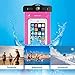 DBPOWER Universal Waterproof Case with Armband and Compass Colorful Underwater Dry Bag for iPhone 6/6s/6plus/6splus, Samsung, Sony up to 6