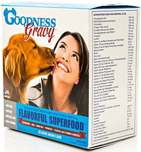 Goodness Gravy for Dogs - Vitamins, Nutrients, Minerals & Enzymes - 30 Day Supply