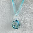 Murano Glass Pendant - Rose Blue