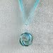 Murano Glass Pendant - Rose Blue