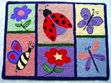 Handmade Colourful Childrens Rug - Pretty, Thick, Soft and Durable