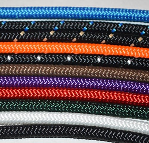 4 Knot Horse Rope Halter - 5mm Stiff Polyester (Hunter Green, Large)