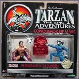 TARZAN, THE EPIC ADVENTURES, EDGAR RICE BURROUGH'S TARZAN, CONQUEROR OF MARS, TARZAN OF MARS vs THE PLANTMAN COLLECTIBLE FIGURES, WITH WEAPONS AND BONUS COLLECTOR BADGEIMAGE