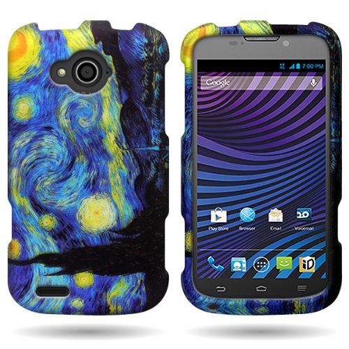 CoverON® Slim Hard Case for ZTE Reef N810 with Cover Removal Tool - (Starry Night)