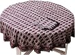 ShalinCraft Cotton Table cloths Napkins Block Prints Handmade India Dia 72 inches (njtc085)