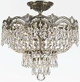 Crystorama Majestic 1483-HB-CL-S Round 3-LT 180w (15H x 14W)