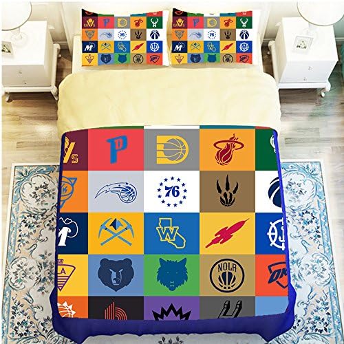 Exciting NBA team 4 Piece Duvet Cover Sets Twin Size