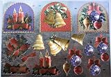 Review Dufex Craft Products  / A4 3D step by step Dufex die cut decoupage sheet - Christmas - bells, baubles, candles