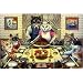 Pet Supplies : "Feline Family Feast" - 11" x 17"