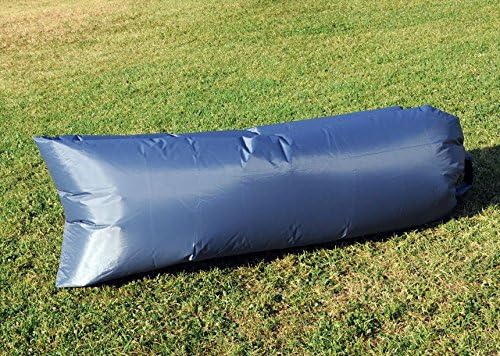 Inflatable Lounger Air Outdoor Sofa - Gigantic Balloon Bed - No Pumps Required! (Gray, Large)
