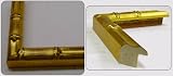 20x60 Solid Gold Bamboo Style Wood Frame - Great for Posters, Photos, Art Prints, Mirror, Chalk Boards, Cork Boards and Marker Boards