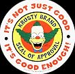 The Simpsons - Krusty Brand Seal of Approval - Sticker / Decal (Krusty The Clown)