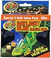 Zoo Med 2-Pack Daylight Blue Reptile Bulb, 60-watt