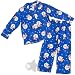 Bellepointe Blue Snowman Coat Style Pajamas for Girls