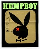 Hemp - Hempboy Bunny Smoking a Joint - Sticker / Decal (Marijuana / Pot / Stoner)