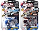 Marble Racers Krazy Kars Light Up Marble Racers Cyclone and Volcano Two Pack