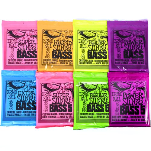 Ernie Ball Slinky Bass Guitar Strings - 7 Varieties