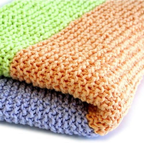 Playful Blanket - Learn To Knit Kit With The DVD Video Course, For Absolute Beginners (Cotton Candy)