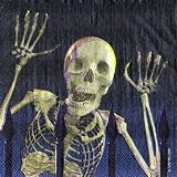Halloween Skeleton Party Lot Plates Napkins Set - Eerie Estate