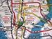 Cavallini Papers Vintage New York Subways Map Poster Gift Wrap Paper Reproduction