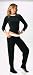 Footzies Black Footed Pajamas for Women