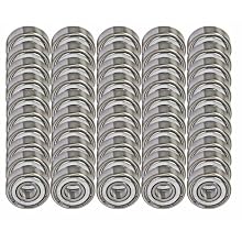 50 Bearing R3ZZ 3/16 x 1/2 x 0.196 inch Shielded Miniature Ball Bearings VXB Brand