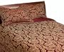 Malibu Shores Jacquard 4-Piece Queen Comforter Set, Burgundy