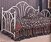 Traditional Style White Metal Fan High Back Daybed/Day Bed with Porcelain Knobs Accented
