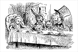 Alice at the mad tea party poster