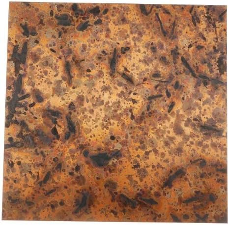 Lillypilly Copper Sheet Metal Square Light Distressed Patina 24 Gauge - 3x3 In. by Lillypilly Designs