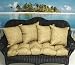 Set of 4 Indoor/Outdoor Deck Pillows - Bamboo Print
