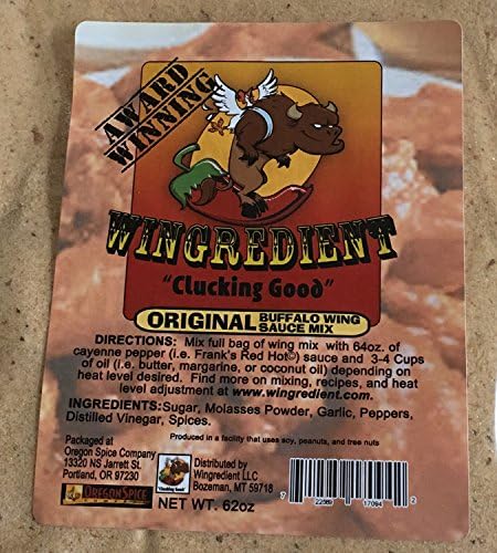 Wingredient award winning buffalo chicken wings sauce mix. Bar size.