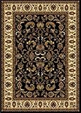 Traditional Area Rug, Home Dynamix Royalty Black Ivory